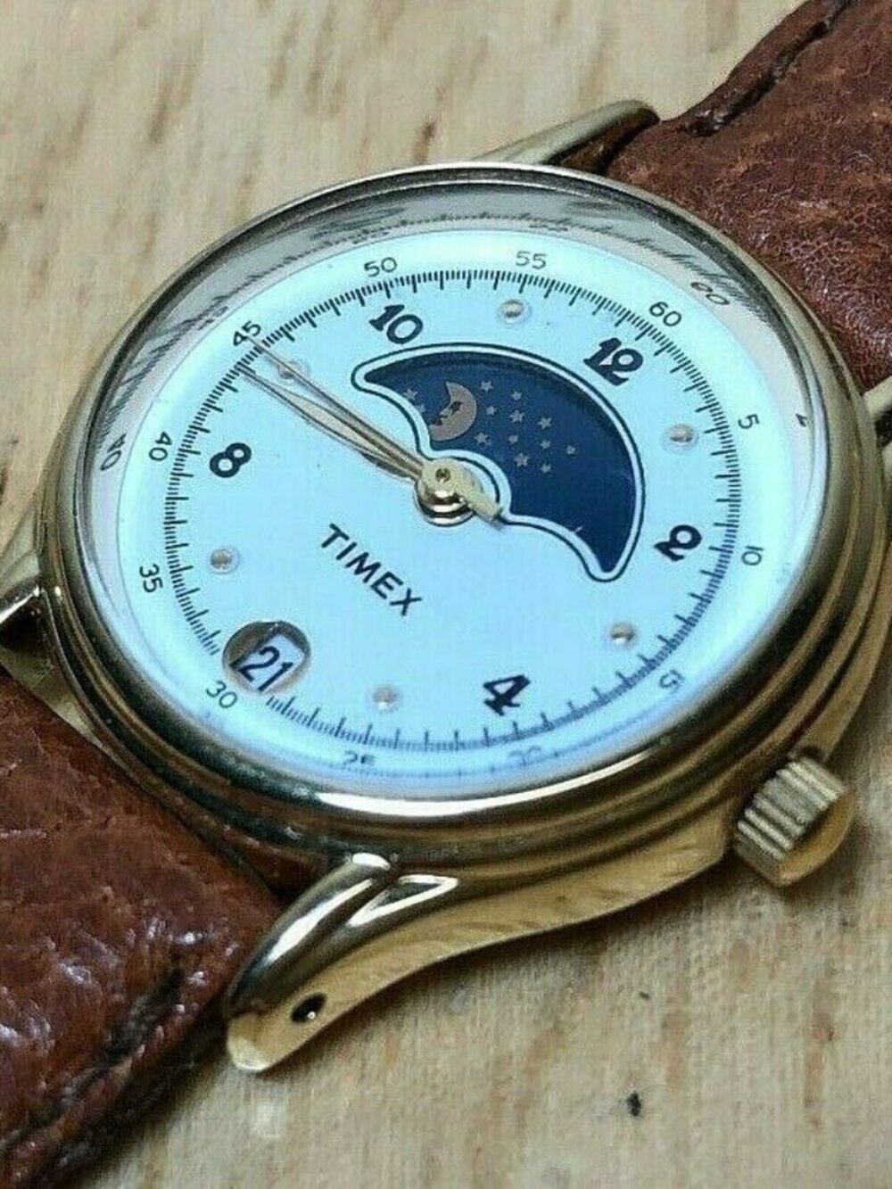 Timex Vintage Moon Phase Date Watch